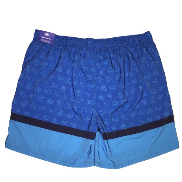 Bud Light Beer Men's Board Shorts Drawstrings poly Blend Swim Trunks 2XL 44/46 - Picture 3 of 8